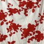 NWT Talbots Womens Red White Floral Short Sleeve Top Blouse Shirt Plus Size 3X