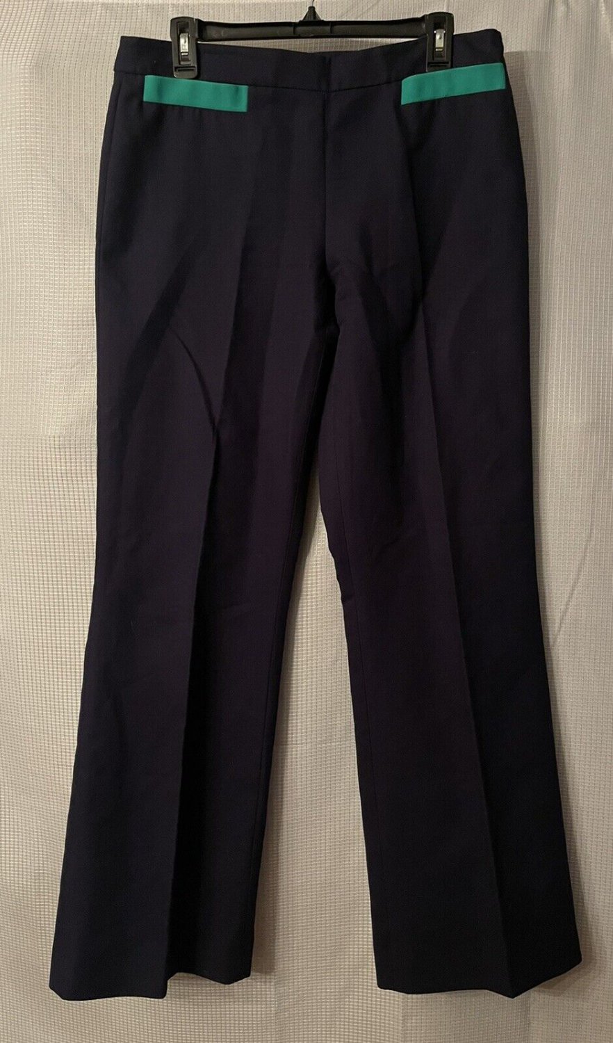 Ralph Lauren Black Label Navy Blue Teal Womens Pants Slacks Size 10 EUC