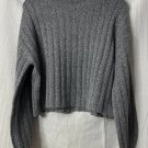 NWT BP. Womens Designer Long Sleeve Pullover Gray Sweater Size Medium