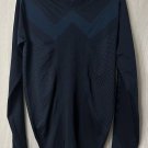 Bogner Mens Long Sleeve Blue Pullover Stretch Shirt Size XL