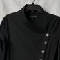 Lurdes Bergada Womens Black Button Light Weight Basic Coat Jacket Size Medium