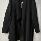 NWT BB Dakota Steve Madden Womens Black Open Front Coat Jacket Size Large