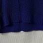 NWT Black Label by Chicos Womens Short Sleeve Blue Open Knit Sweater Top Size 2