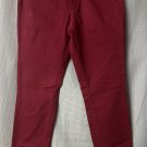 NWT Ann Taylor LOFT Womens Curvy Skinny Stretch Jeans Cranberry Size 6