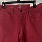 NWT Ann Taylor LOFT Womens Curvy Skinny Stretch Jeans Cranberry Size 6