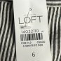 NWT Loft Ann Taylor Julie Cropped Curvy Womens Striped Casual Pants Size 6