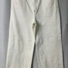 NWT LOFT Ann Taylor Made and Loved Womens White Wide Leg High Rise Jeans Size 32