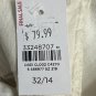 NWT LOFT Ann Taylor Made and Loved Womens White Wide Leg High Rise Jeans Size 32