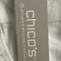 NWT Chicos So Slimming Girlfriend Straight Leg Womens White Jeans Size 14 Tall