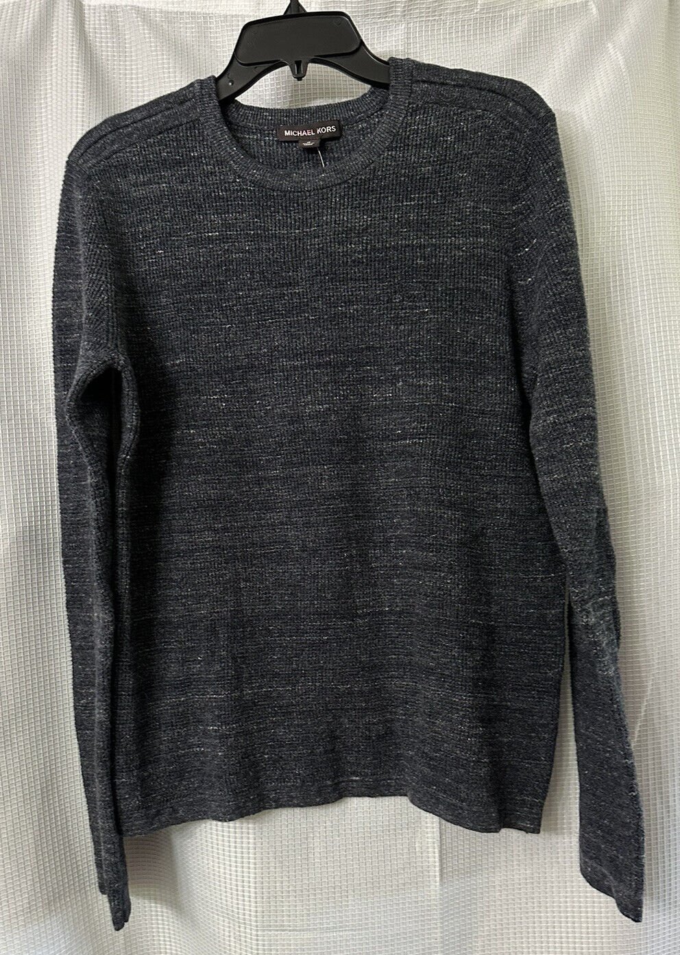 NWT Michael Kors Womens Long Sleeve Wool Blend Gray Sweater Size Medium