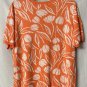 NWT Daniel Rainn Womens Penelope Short Sleeve Intarsia Pullover Top Shirt XL
