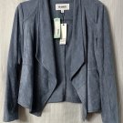 NWT BB Dakota Womens Misha Faux Suede Open Front Jacket Size Small