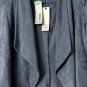 NWT BB Dakota Womens Misha Faux Suede Open Front Jacket Size Small