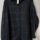 NWT In'Voland Womens Long Sleeve Button Front Top Blouse Shirt Plus Size 18W