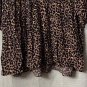 NWT Ann Taylor LOFT Womens Casual Long Sleeve Animal Print Button Dress Large