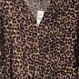 NWT Ann Taylor LOFT Womens Casual Long Sleeve Animal Print Button Dress Large