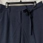 NWT Ann Taylor LOFT Womens Belted Casual Blue Pants Slacks Trousers Size 10