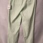 NWT ZARA BASIC Women's Lime Green Pants Cuffed Slacks Casual Size Large