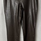 NWT Seven7 Womens Espresso Faux Leather Pull On Leggings Pants Size XL
