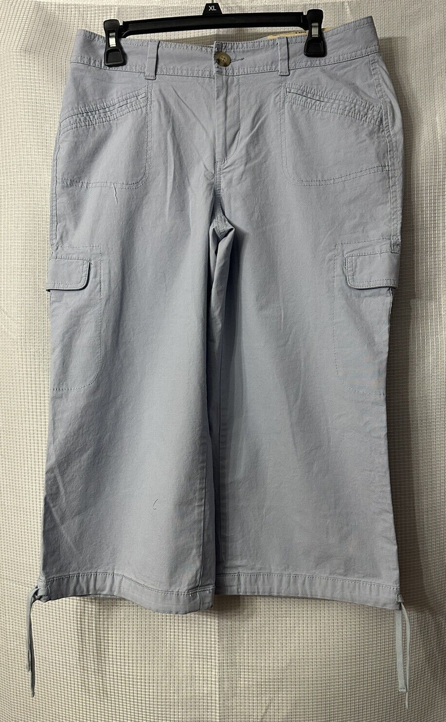NWT Dockers Stretch Capri Womens Casual Blue Pants Size 8