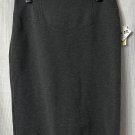 NWT Michael Kors Womens Gray Lined Stretch Zipped Skirt Size 6
