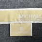 NWT Michael Kors Womens Gray Lined Stretch Zipped Skirt Size 6