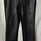 Donna Karan New York Black Label Womens Faux Leather Pants Slacks Size Small