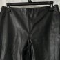 Donna Karan New York Black Label Womens Faux Leather Pants Slacks Size Small