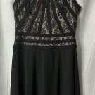 NWT Collection Dressbarn Womens Sleeveless Black V Neck Lined Dress Size 4