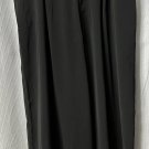 NWT Tronjori Womens Elastic Waist Wide Leg Black Casual Pants Plus Size 2X