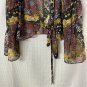 NWT BCBGeneration Womens Long Sleeve Sheer Open Shirt Top Blouse Size Medium