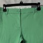 NWT Talbots Womens Green Perfect Crop Slim Leg Stetch Pants Slacks Size 4