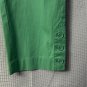 NWT Talbots Womens Green Perfect Crop Slim Leg Stetch Pants Slacks Size 4