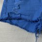 NWT Dittos Misty Mid Rise Womens Juniors Blue Destructed Jean Shorts Size 27