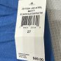 NWT Dittos Misty Mid Rise Womens Juniors Blue Destructed Jean Shorts Size 27