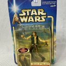 2002 Star Wars Saga Han Solo Endor Raid Action Figure Hasbro MOC NIP