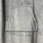 NWT Softies PJs 38 Inch Gray Hooded Snuggle Lounger Top Shirt Size XS