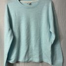 NWT J. Crew Womens Long Sleeve Pullover Knit Blue Soft Sweater Size Medium