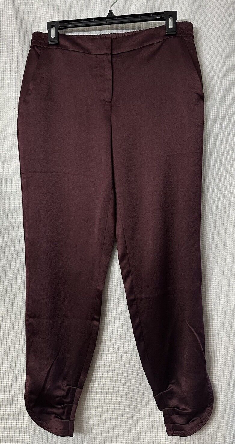 NWT White House Black Market WHBM Womens Silky Tulip Hem Pants Slacks Size 4R