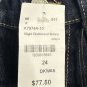 NWT Flying Monkey Womens Designer Dark Wash Skinny Jeans Denim Size 24