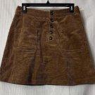 NWT Lost + Wander Womens Cotton Lined Brown Casual Skirt Size Medium