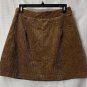 NWT Lost + Wander Womens Cotton Lined Brown Casual Skirt Size Medium