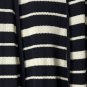 NWT Talbots Womens Blue White Open Front Sleeveless Sweater Top Size M/L