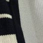 NWT Talbots Womens Blue White Open Front Sleeveless Sweater Top Size M/L