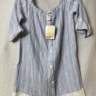 NWT Dotti Paradise Point Womens Casual Elbow Length Shirt Dress Top Size Small