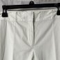 NWT Sigrid Olsen Modernist Elegant Oasis Womens White Lined Pants Slacks Size 8