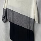NWT White House Black Market WHBM Womens Short Sleeve Top Blouse Shirt Size M