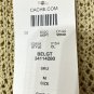 NWT Cache Womens Long Sleeve Honeycomb Rayon Knit Casual nSweater Size Medium
