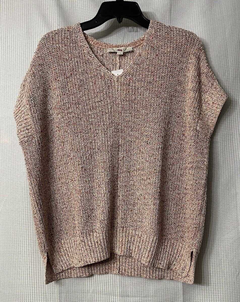 NWT Ann Taylor LOFT Womens Short Sleeve Pullover V Neck Sweater Size XS
