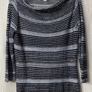 NWT New York & Company Womens Long Sleeve Open Knit Top Blouse Shirt Size Medium